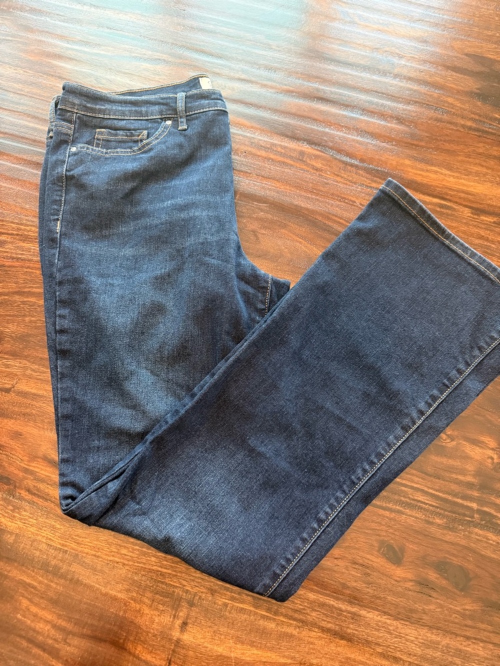 Jessica Simpson Women’s Straight Leg Jeans in Dark Blue Denim